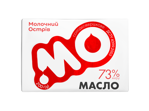 Масло солодковершкове Молочний острів "Селянське", 73% жиру 200 гр